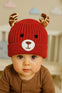 Red Winter Warm Deer Wool Cap CP5006D